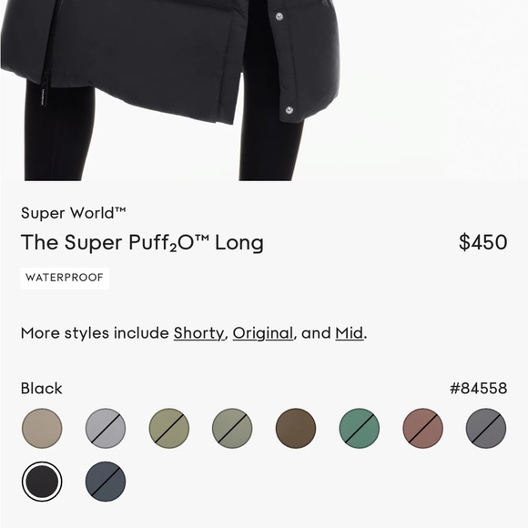 (SOLD)The Super Puff Long H2O in Black - Picture 2 of 4